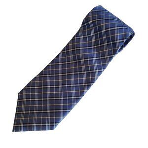 Chaps Ralph Lauren Silk Tie Mens Necktie Blue Striped Business Career Menswear